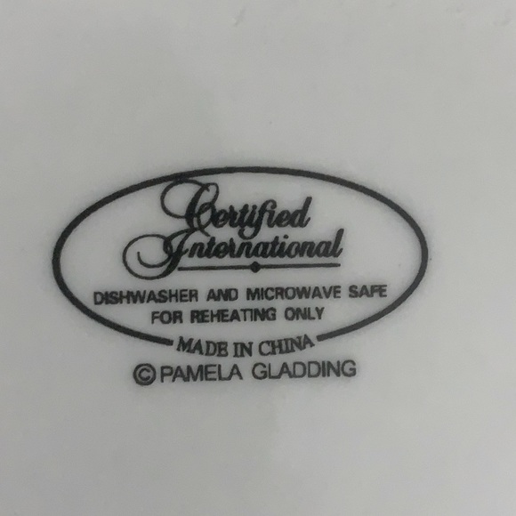 NEW Certified International Pamela Gladding Set of 4 Floral LuncheonSalad Plates - Picture 6 of 8